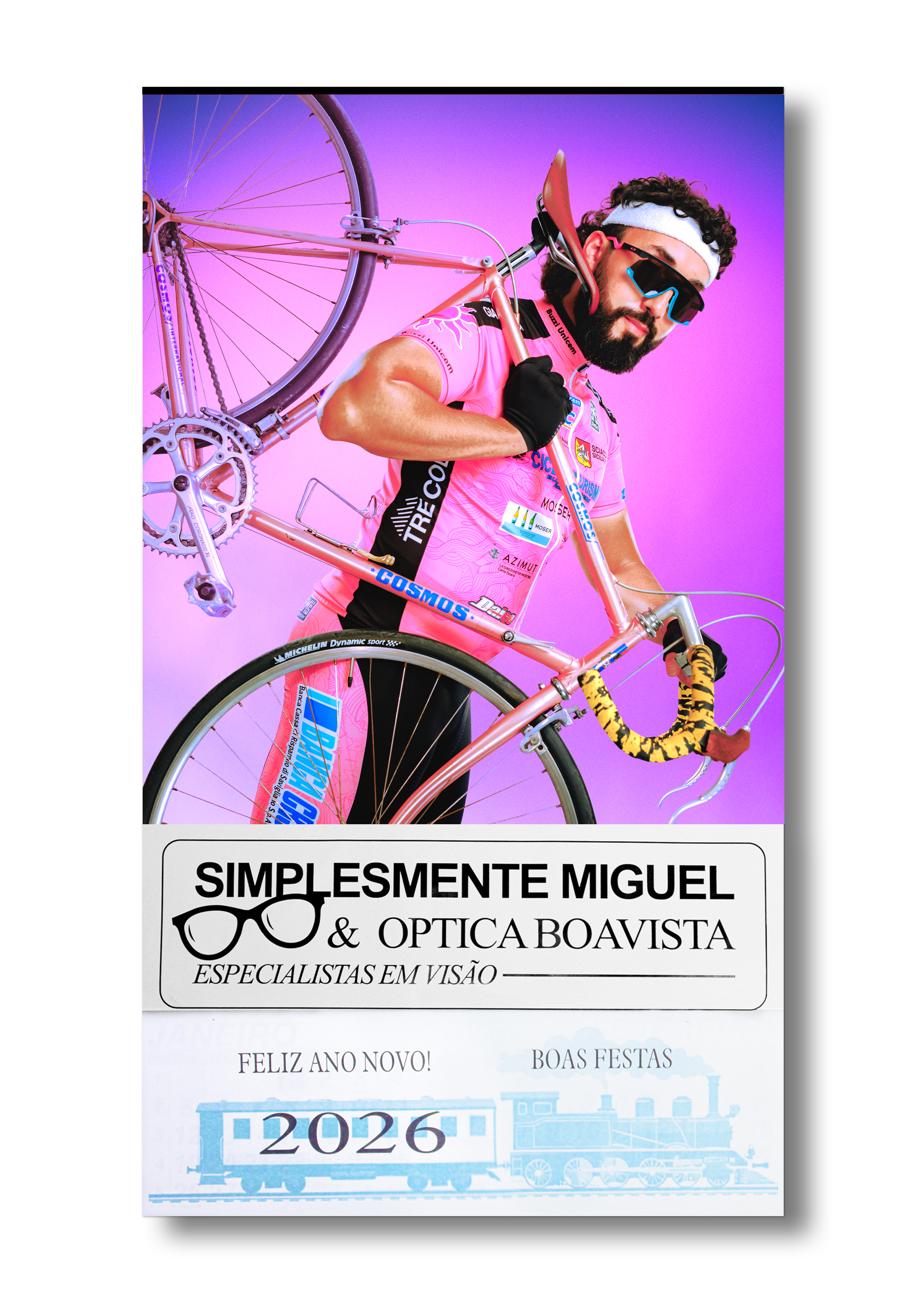 Calendário 2026 Simplesmente Miguel x Optica Boavista "Ciclista"